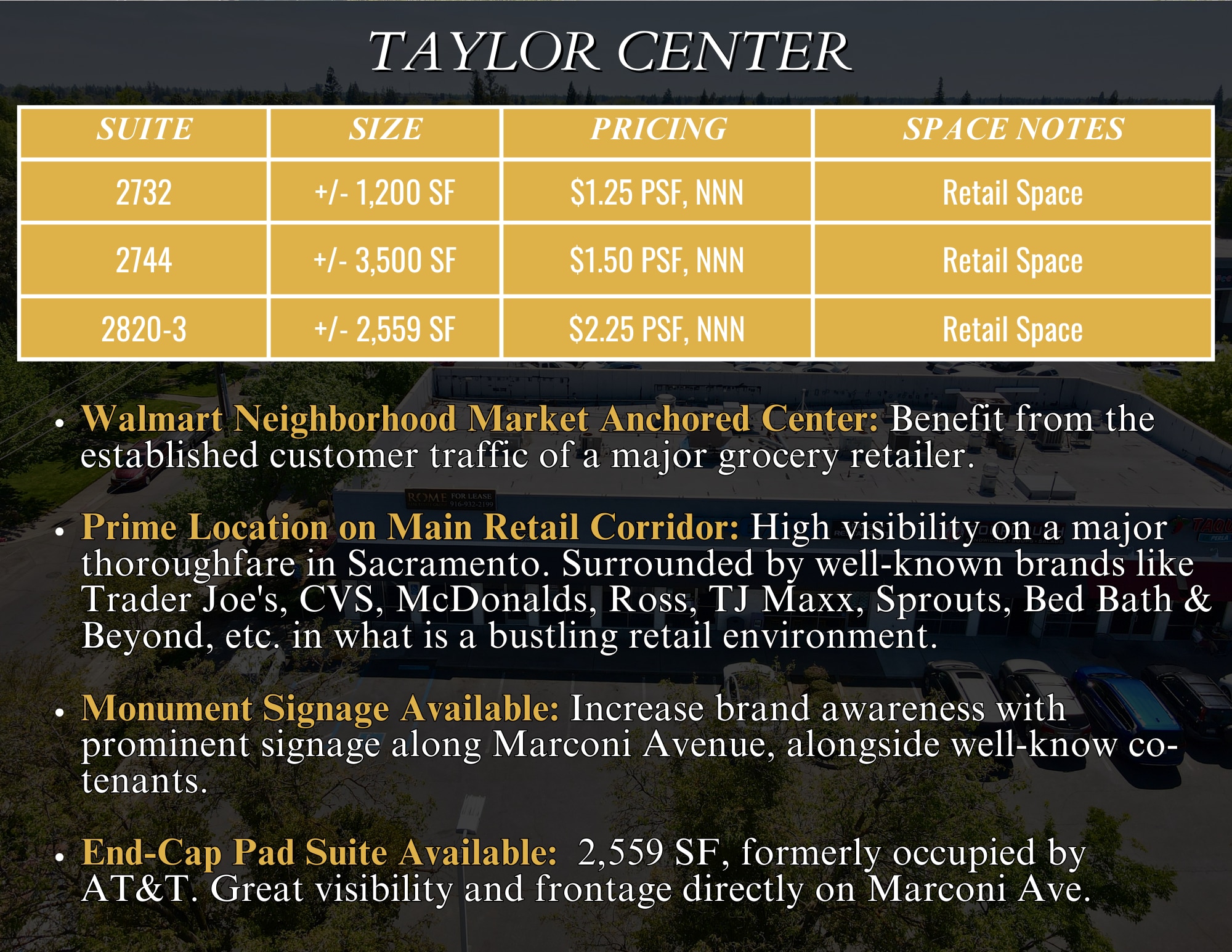 2700-2826 Marconi Ave, Sacramento, CA à louer Photo intérieure– Image 1 sur 3