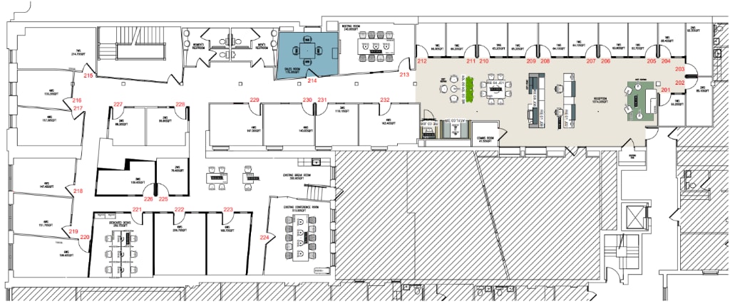 47-49 N Christian St, Lancaster, PA à louer Plan d’étage– Image 1 sur 1