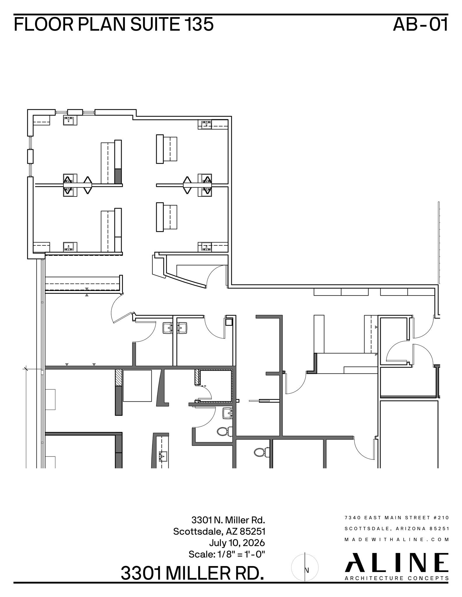 3301 N Miller Rd, Scottsdale, AZ à louer Plan de site– Image 1 sur 1