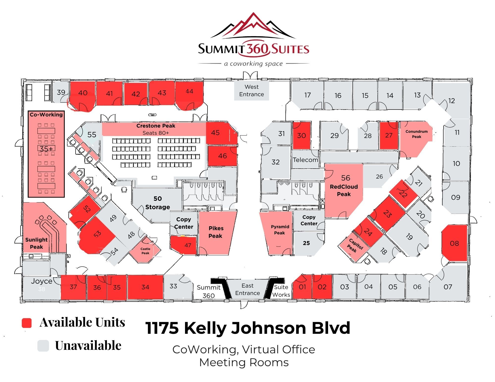 1175 Kelly Johnson Blvd, Colorado Springs, CO à vendre Plan d’étage– Image 1 sur 1