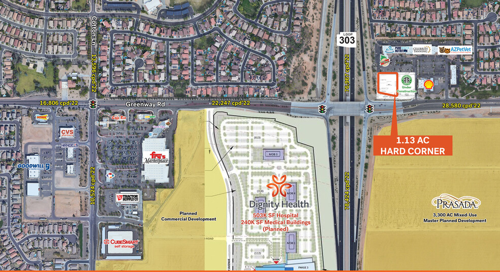 Greenway Rd & 303- NEC loop, Surprise, AZ à louer - Photo principale – Image 1 sur 3