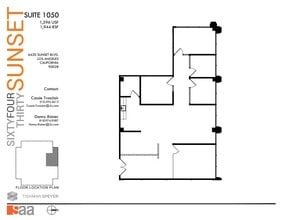 6430 W Sunset Blvd, Los Angeles, CA à louer Plan d’étage– Image 1 sur 1