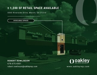 Plus de détails pour 5005 Riverside Dr, Macon-Bibb, GA - Local commercial à louer