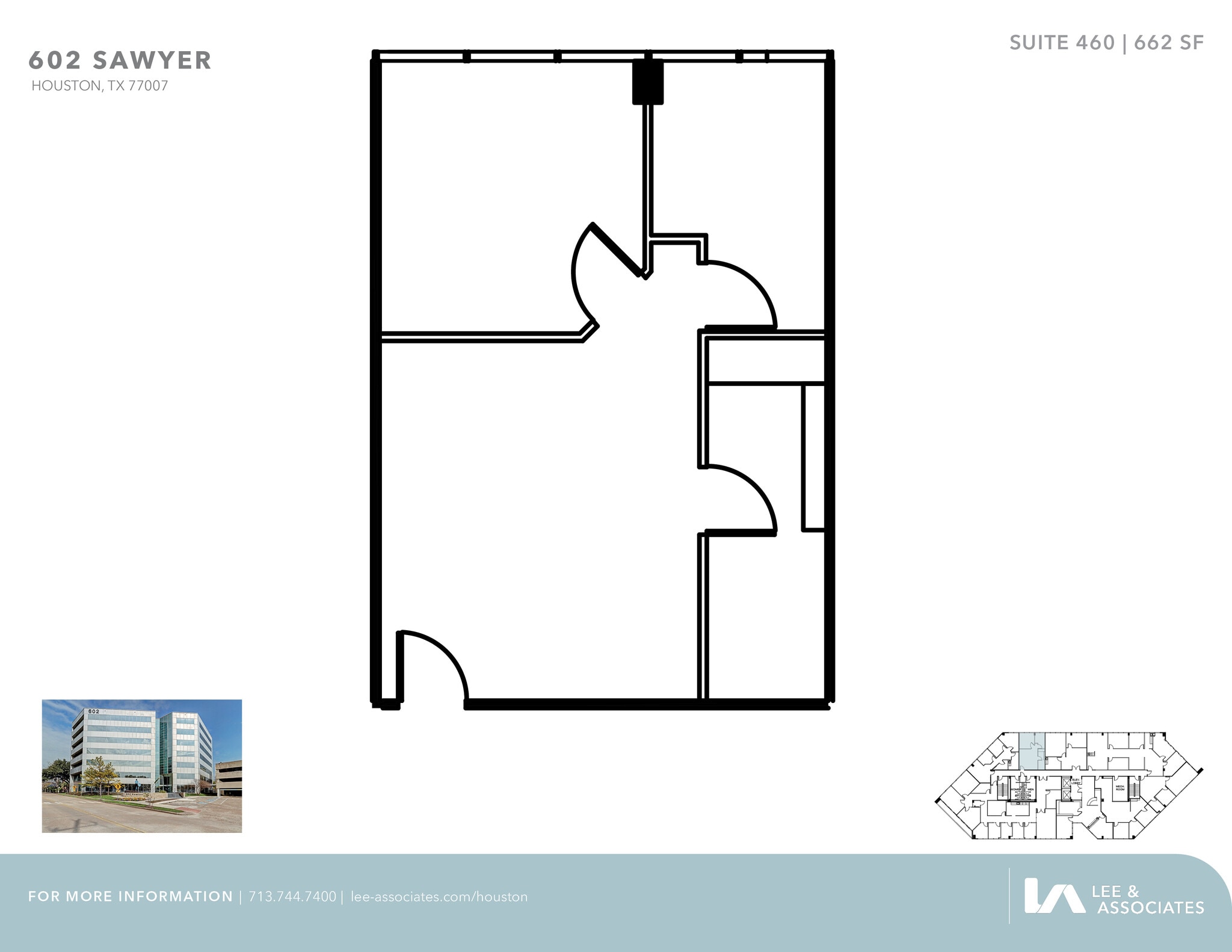 602 Sawyer St, Houston, TX à louer Plan d’étage– Image 1 sur 2