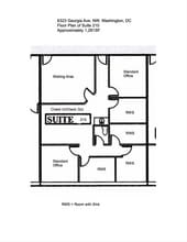 6323 Georgia Ave NW, Washington, DC à louer Plan d’étage– Image 1 sur 1