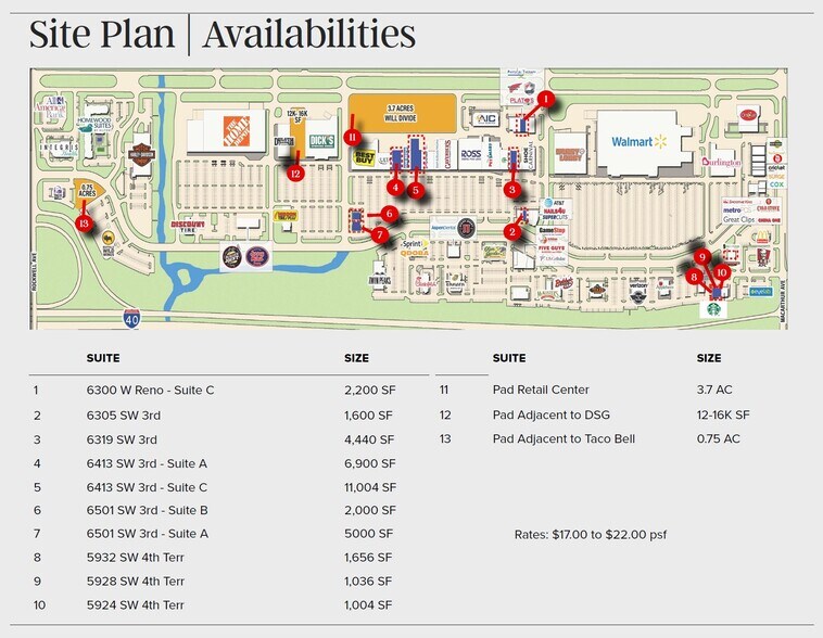 I-40 & Rockwell Ave, Oklahoma City, OK à louer - Plan de site – Image 3 sur 3