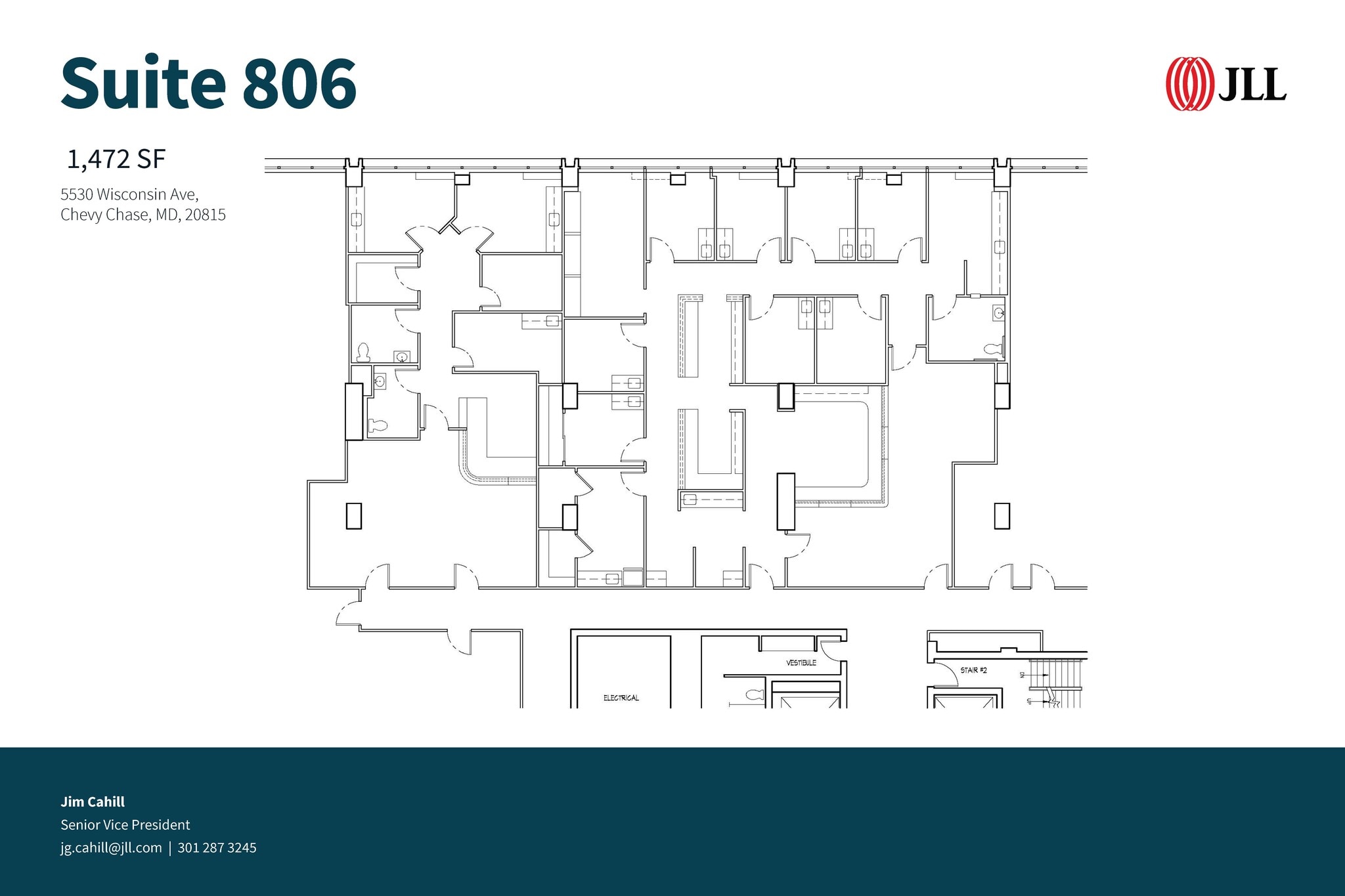5530 Wisconsin Ave, Chevy Chase, MD à louer Plan d’étage– Image 1 sur 1