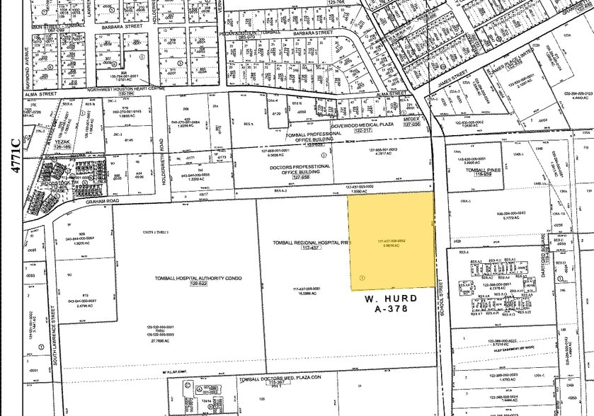 505 Graham Dr, Tomball, TX à vendre - Plan cadastral – Image 2 sur 36