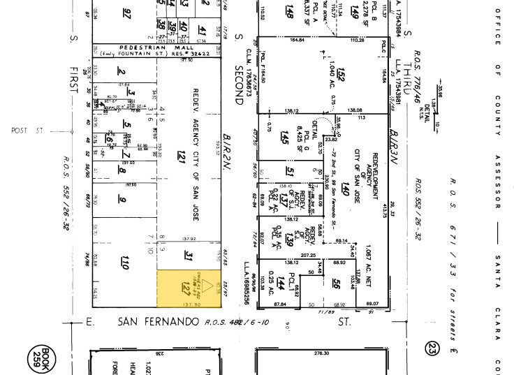 97 S Second St, San Jose, CA à louer - Plan cadastral – Image 2 sur 5