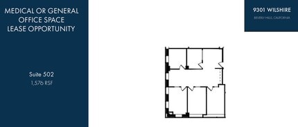 9301 Wilshire Blvd, Beverly Hills, CA à louer Plan d’étage– Image 1 sur 1