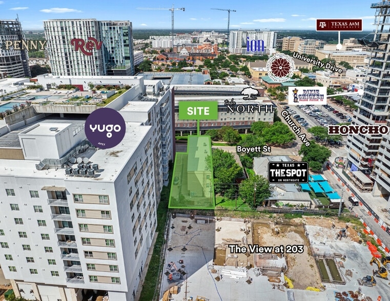 307 Boyett St, College Station, TX à vendre - Aérien – Image 3 sur 29