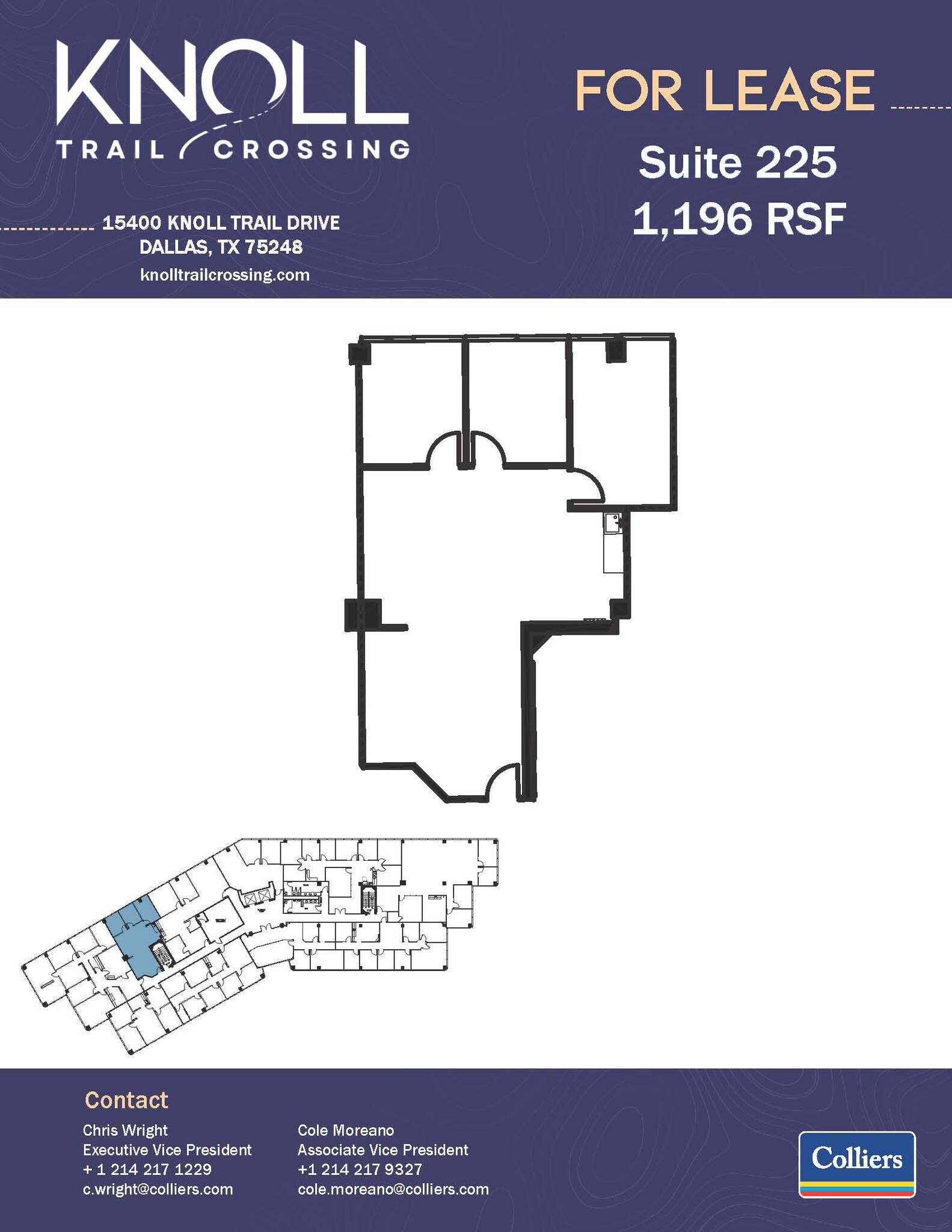 15400 Knoll Trail Dr, Dallas, TX à louer Plan d’étage– Image 1 sur 1