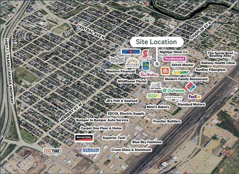 220 Central Av N, Swift Current, SK à vendre - Plan de site – Image 3 sur 3