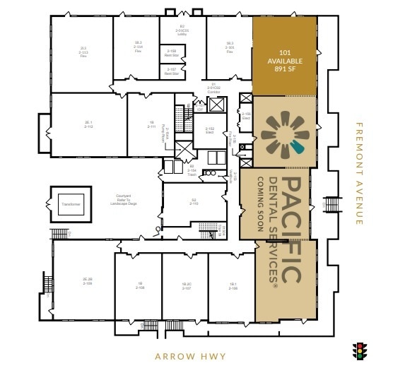 5050 Arrow Hwy, Montclair, CA à louer Plan d’étage– Image 1 sur 1