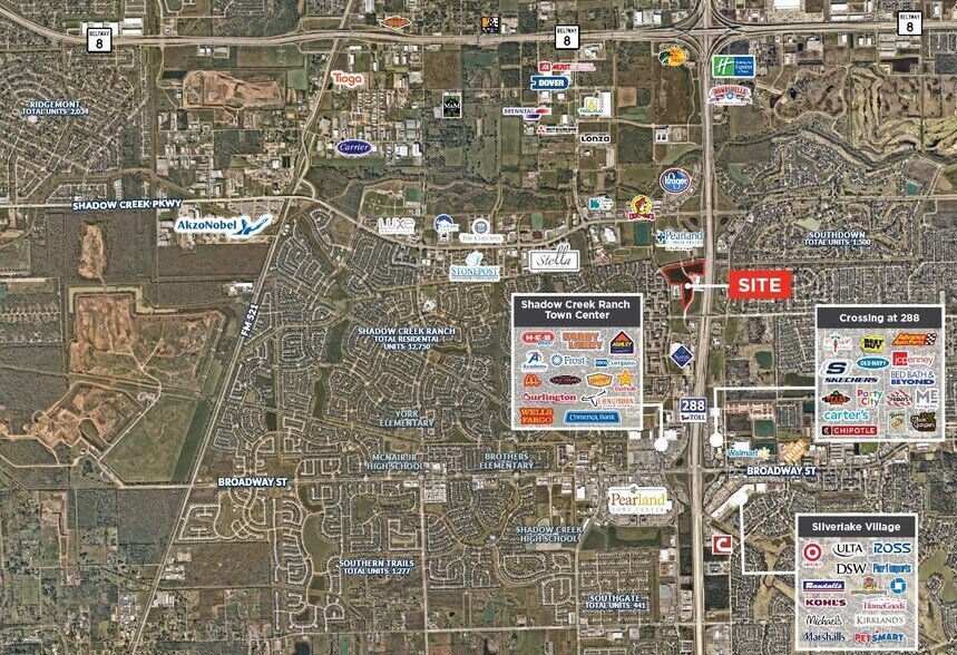 Highway 288, Pearland, TX à vendre - Aérien – Image 2 sur 3