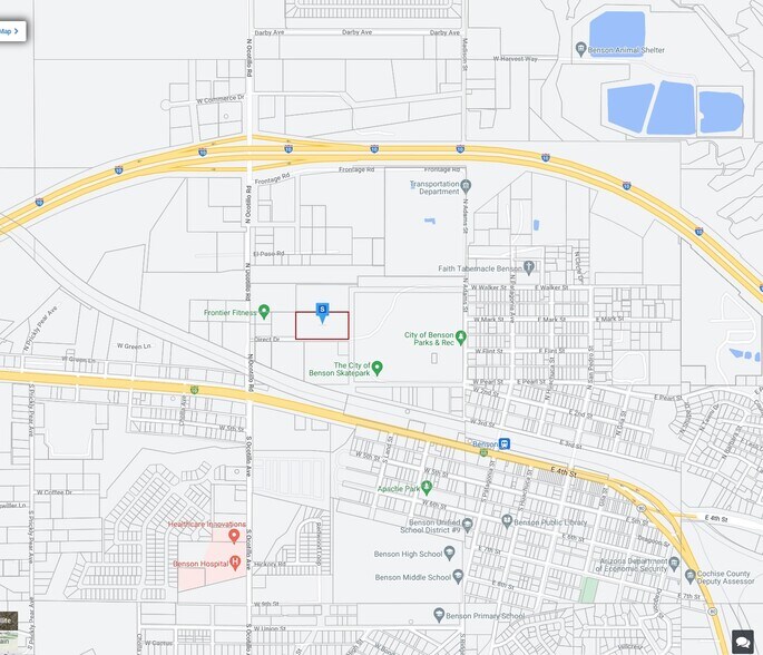 401 Direct Dr, Benson, AZ à vendre - Plan cadastral – Image 2 sur 5
