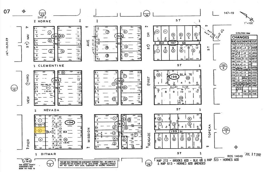 709-711 Pier View Way, Oceanside, CA à louer - Plan cadastral – Image 3 sur 3