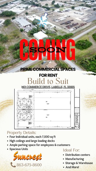 Plus de détails pour 1401 Commerce dr, Labelle, FL - Industriel/Logistique à louer
