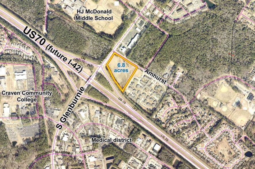 Amhurst Blvd, New Bern, NC à vendre - Aérien – Image 2 sur 2
