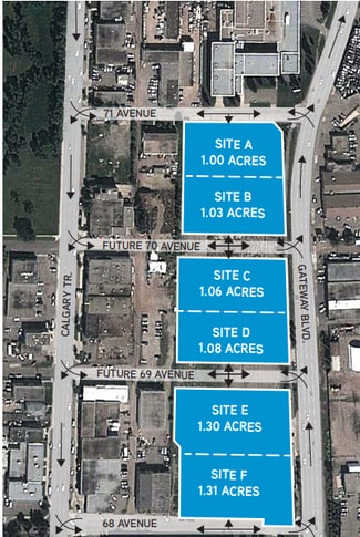 Plus de détails pour 6904 Gateway Blvd, Edmonton, AB - Terrain à louer