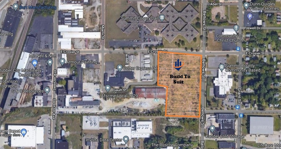 E. Crosier St & Bellows St, Akron, OH à louer - Aérien – Image 2 sur 7