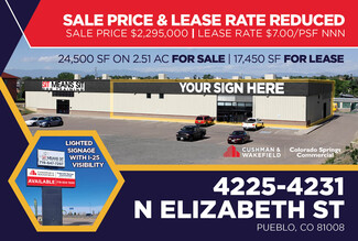 Plus de détails pour 4225-4231 N Elizabeth St, Pueblo, CO - Industriel/Logistique à vendre