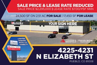Plus de détails pour 4225-4231 N Elizabeth St, Pueblo, CO - Industriel/Logistique à vendre