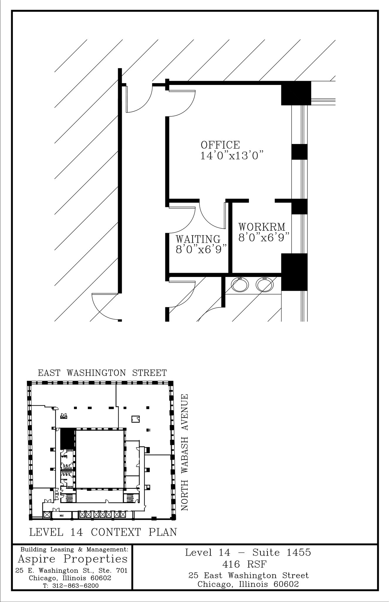 25 E Washington St, Chicago, IL à louer Plan de site– Image 1 sur 1