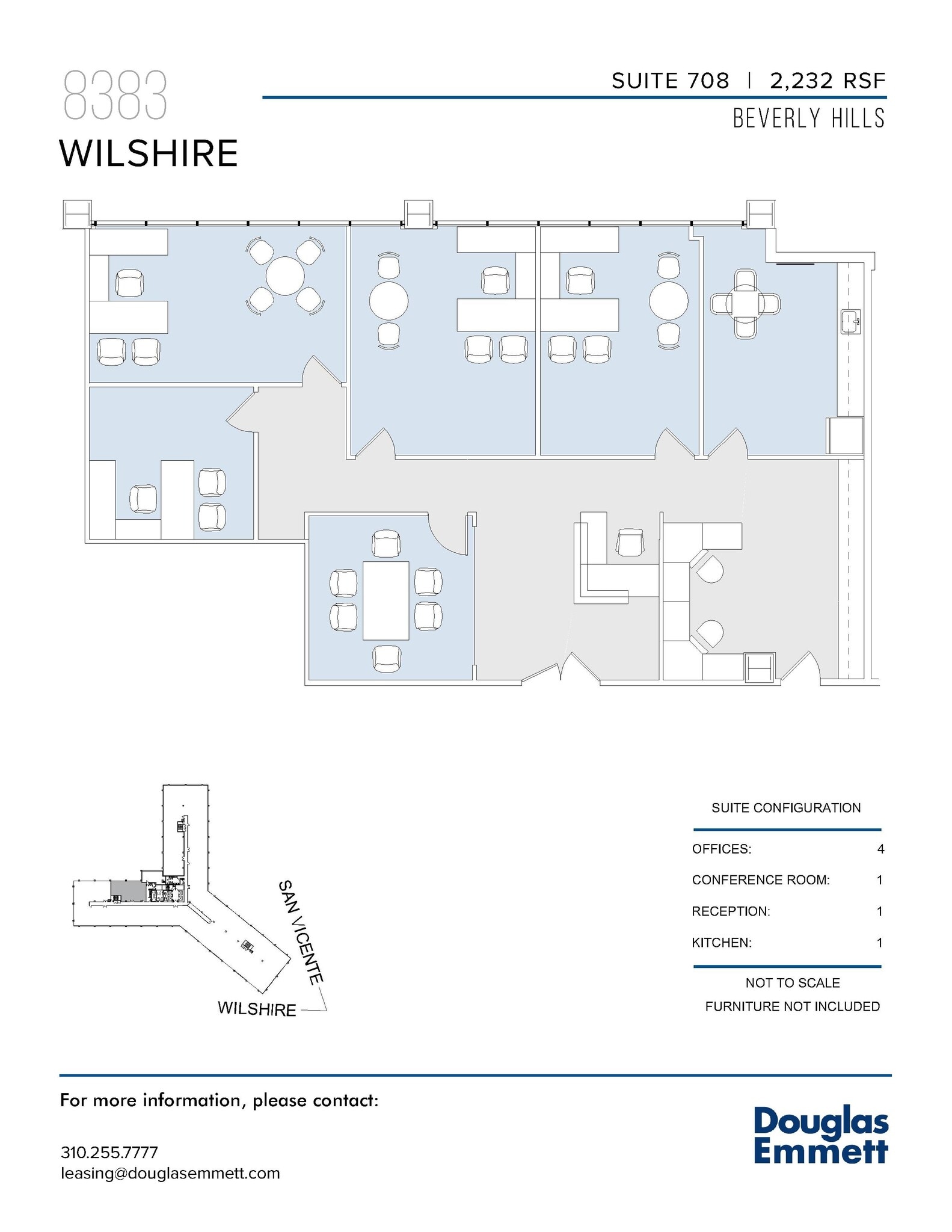 8383 Wilshire Blvd, Beverly Hills, CA à louer Plan d’étage– Image 1 sur 1