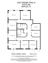 5020 Tamiami Trl N, Naples, FL à louer Plan d’étage– Image 2 sur 2