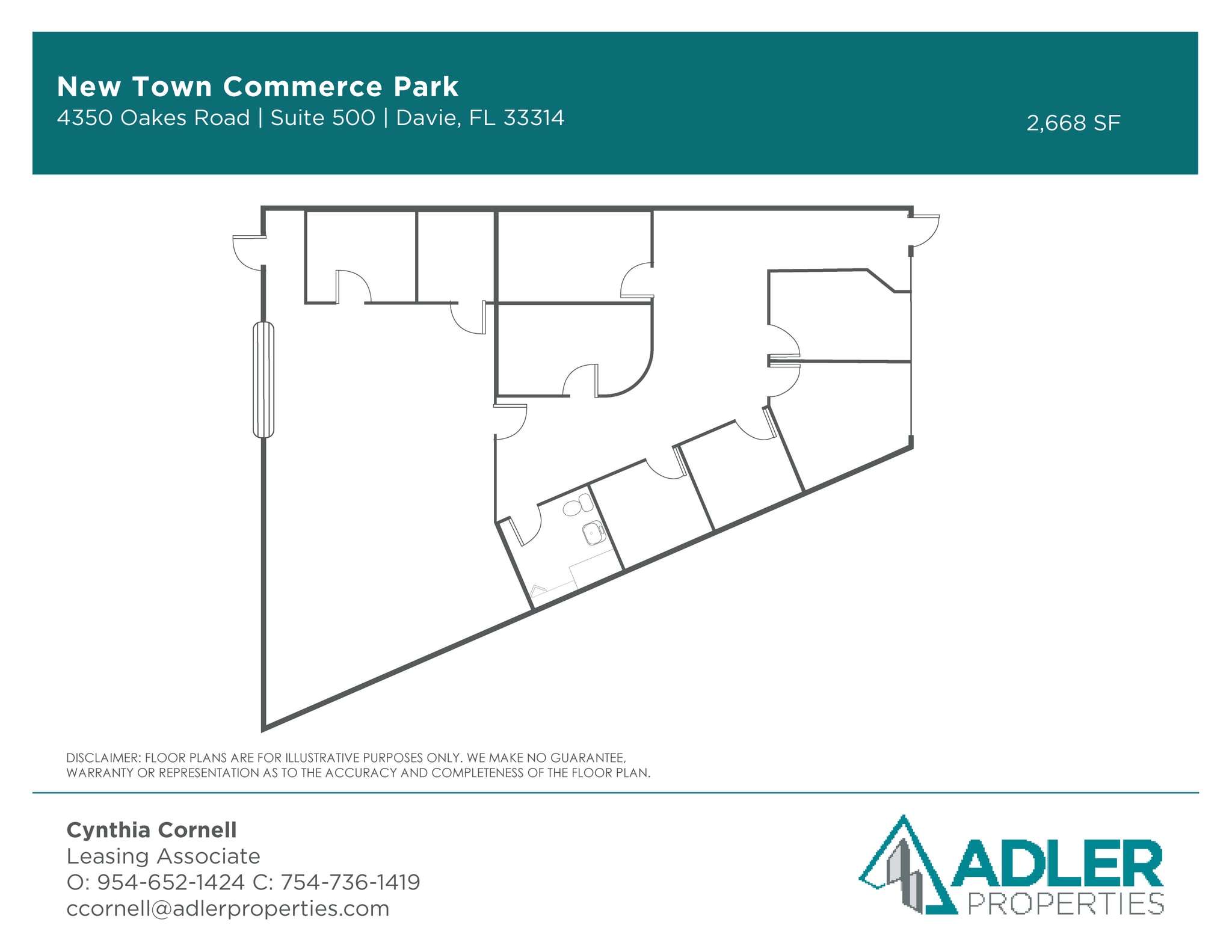 4350-4380 Oakes Rd, Davie, FL à louer Plan d’étage– Image 1 sur 1