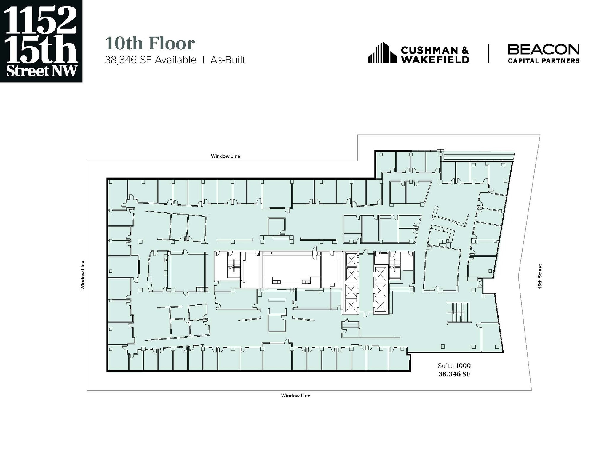 1152 15th St NW, Washington, DC à louer Plan d’étage– Image 1 sur 3