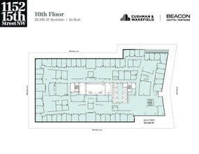 1152 15th St NW, Washington, DC à louer Plan d’étage– Image 1 sur 3
