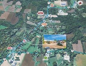 8503-8513 Main Street, Kinsman, OH - VUE AÉRIENNE  vue de carte