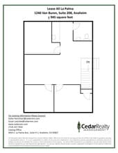 1240 N Van Buren St, Anaheim, CA à louer Plan de site– Image 1 sur 1