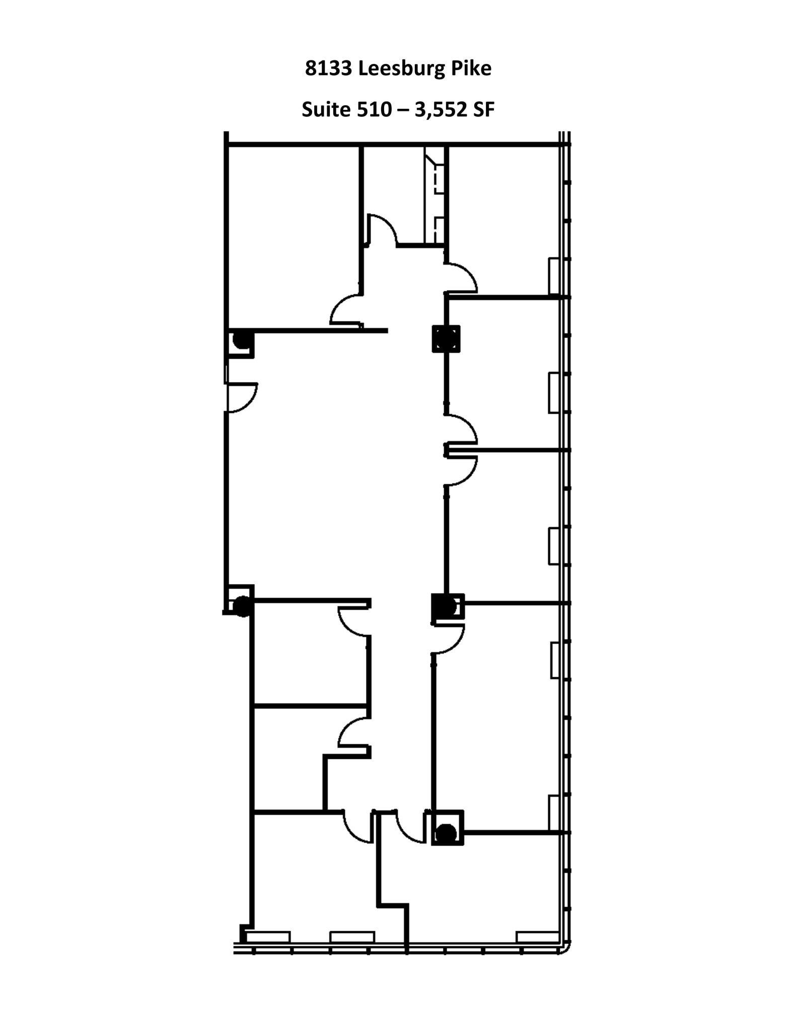 8133 Leesburg Pike, Vienna, VA à louer Plan de site– Image 1 sur 2