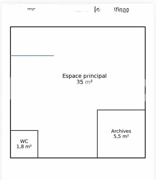 Bureau dans Saint-Geours-de-Maremne à louer - Plan d’étage – Image 2 sur 3