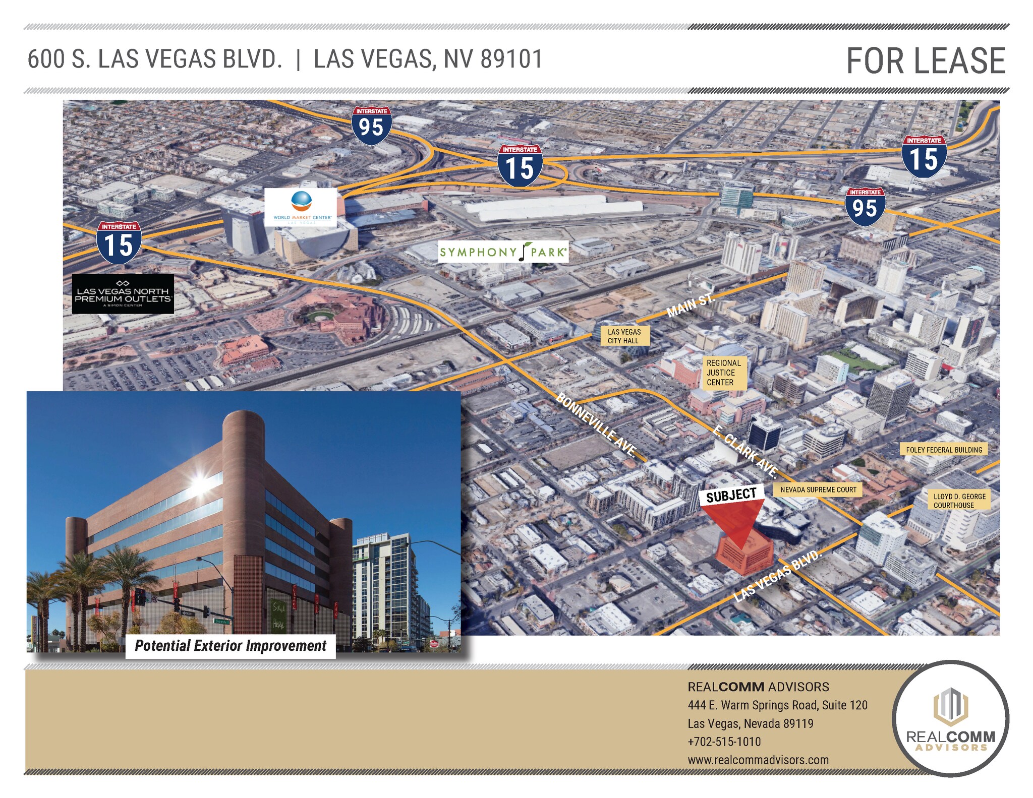600 S Las Vegas Blvd, Las Vegas, NV à louer Aérien– Image 1 sur 12