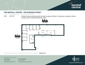555 Burrard St, Vancouver, BC à louer Plan d’étage– Image 1 sur 1