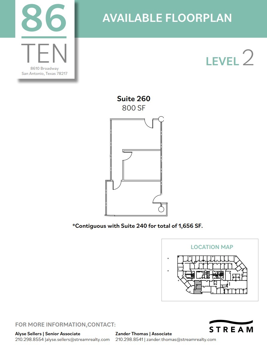 8610 Broadway St, San Antonio, TX à louer Plan d’étage– Image 1 sur 1