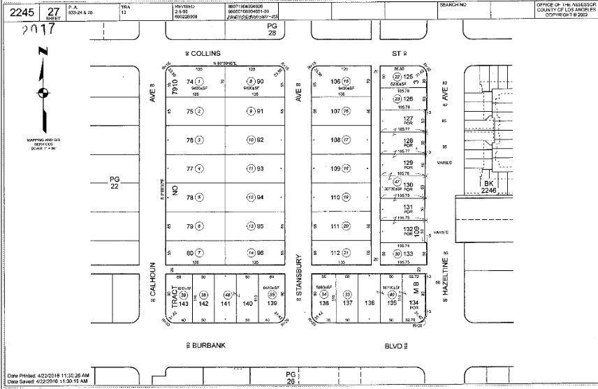 5653 Hazeltine Ave, Van Nuys, CA à vendre - Plan cadastral – Image 2 sur 21
