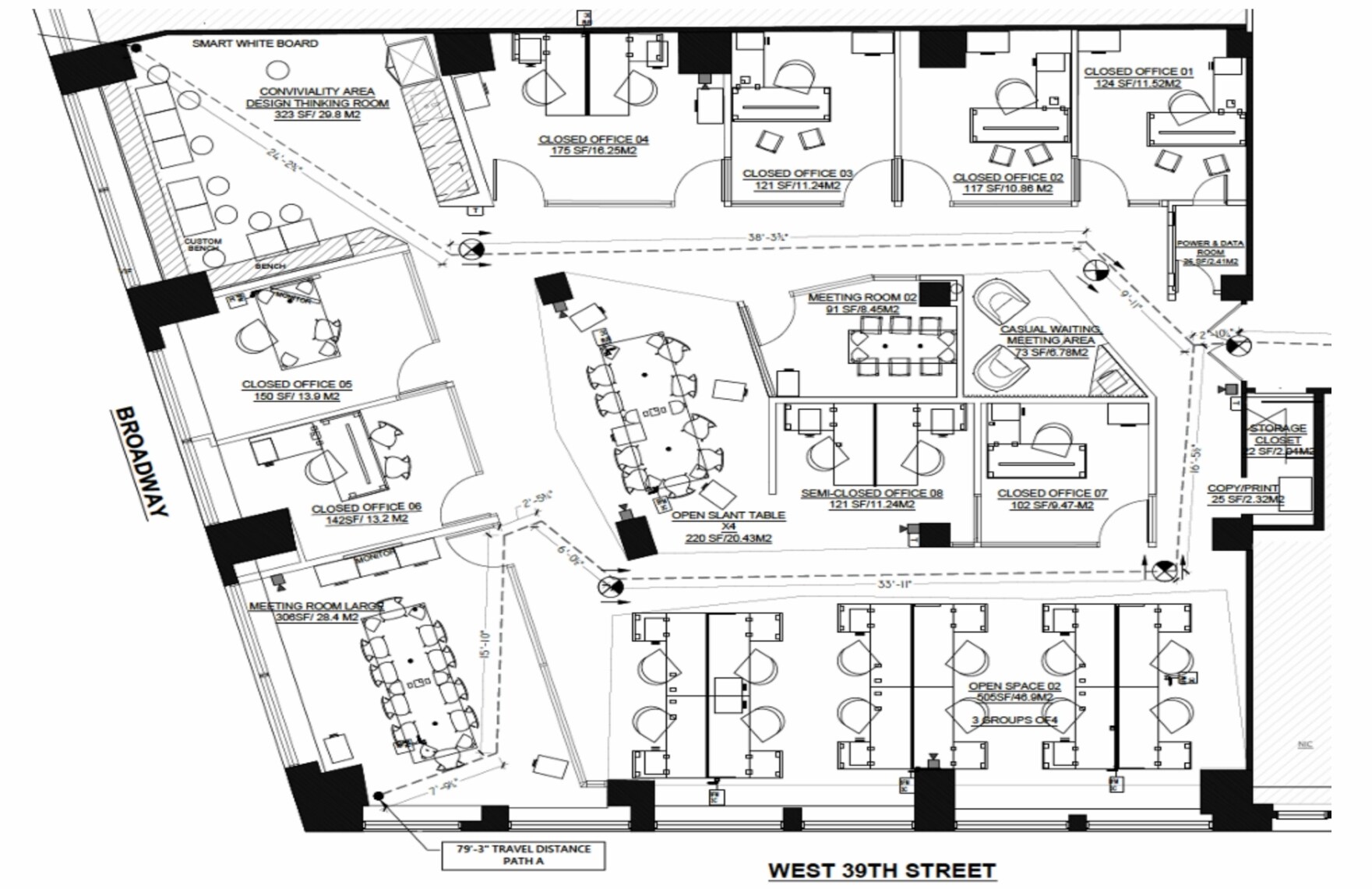 1412 Broadway, New York, NY à louer Plan d’étage– Image 1 sur 9