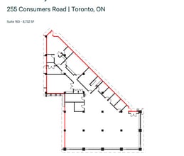 245 Consumers Rd, Toronto, ON à louer Plan d’étage– Image 1 sur 1