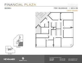 7730 E Belleview Ave, Greenwood Village, CO à louer Plan d’étage– Image 1 sur 2