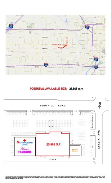467 E Foothill Blvd, Rialto, CA à louer - Plan d’étage – Image 3 sur 4