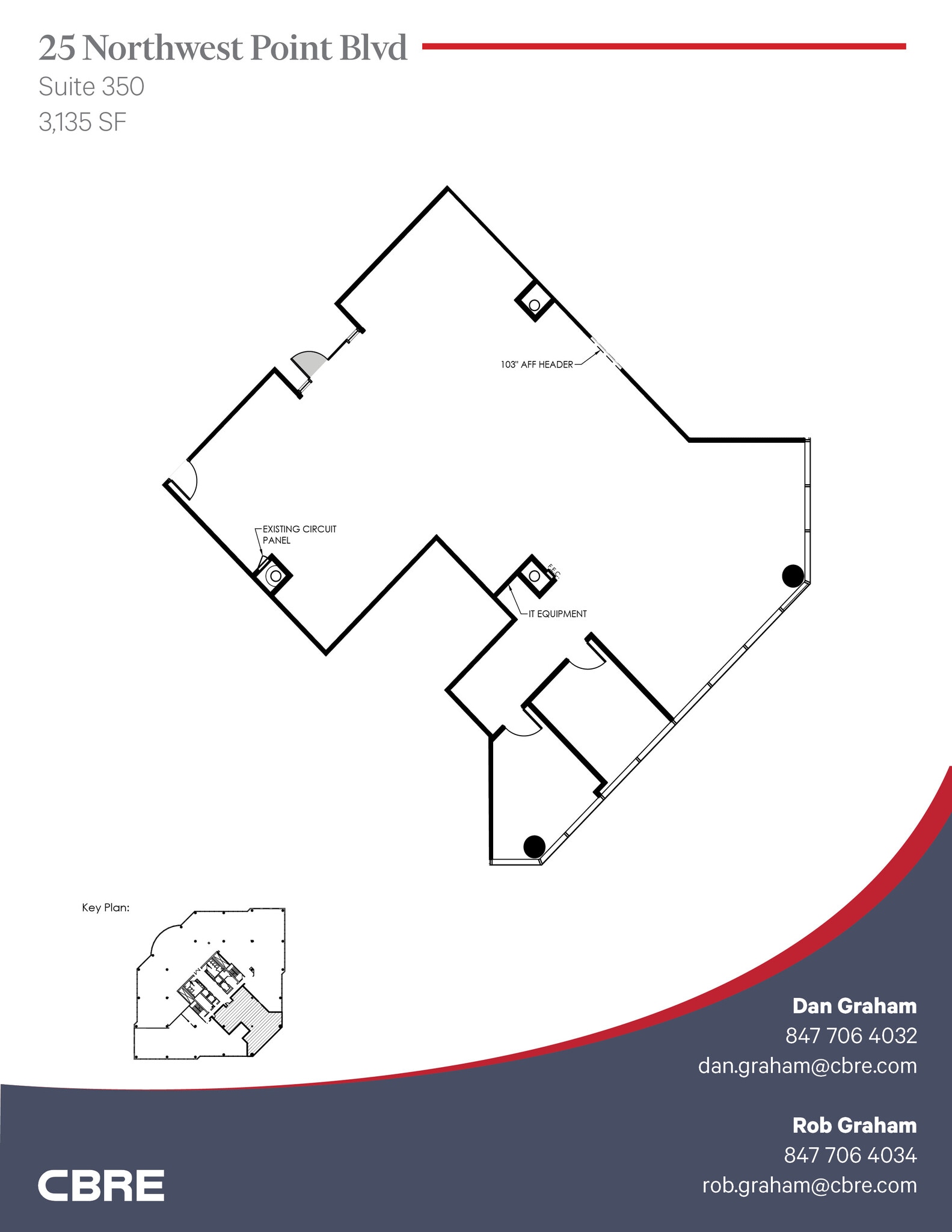 25 NW Point Blvd, Elk Grove Village, IL à louer Plan d’étage– Image 1 sur 1