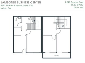 2691 Richter Ave, Irvine, CA à louer Plan d’étage– Image 1 sur 1