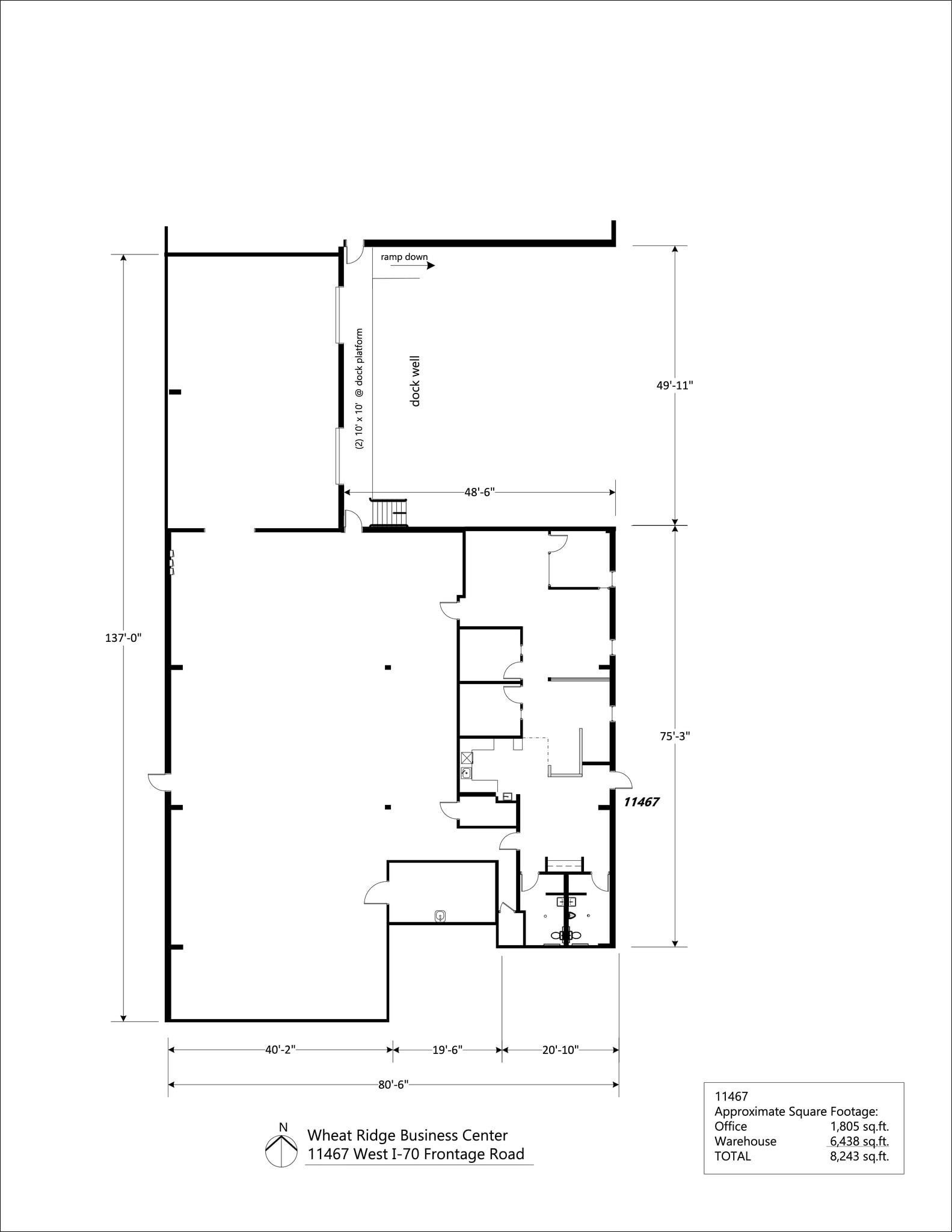11405-11407 W I 70 Frontage Rd N, Wheat Ridge, CO à louer Plan de site– Image 1 sur 1