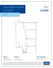 1304 Langham Creek Dr, Houston, TX à louer Plan d’étage– Image 1 sur 1