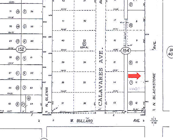 6031 N Blackstone Ave, Fresno, CA à vendre - Plan cadastral – Image 2 sur 5